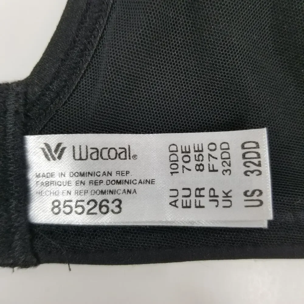 Wacoal Classic Reinvention Full Figure Underwire Bra Black Size 32DD - Picture 5 of 5